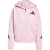 Z.N.E. Full-Zip Hoodie True Pink Women Streetwear JC5393