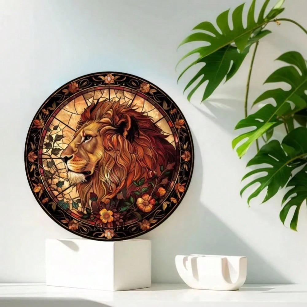 Металлический знак Лев Декор для стены для дома Офиса Гаража