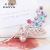 Alloy Flower Fairy  Brooch Pin Women Lady Clothes Decoration