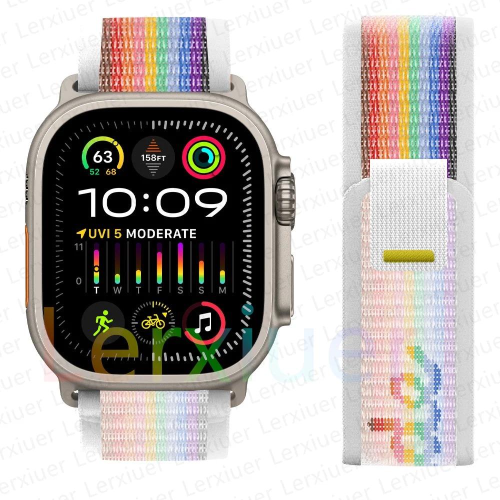 Ремешки для Apple Watch ultra2 ремешок 49мм 46мм 42мм 44мм 40мм 45мм 41мм Trail loop браслет correa iwatch series se 3 7 8 9 10 11