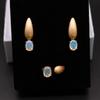 Bolaijewelry Комплект украшений из натурального опала, овальный 6*8 мм, серебро 925 пробы, натуральный драгоценный камень, изысканные украшения для женщин, хороший подарок