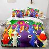 Cartoon Game Pikmin Bedding Set Boys Girls Twin Queen Size Duvet Cover Pillowcase Bed Kids Adult Fashion Home Textileextile