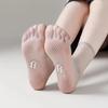 10 пар ультратонких женских носков летние прозрачные противоскользящие шелковые носки повседневные эластичные невидимые носки износостойкие носки-крючки