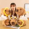 Party Capybara Turned Into Bee Plush Toy Bagel Toast Kapibara Doll Doll