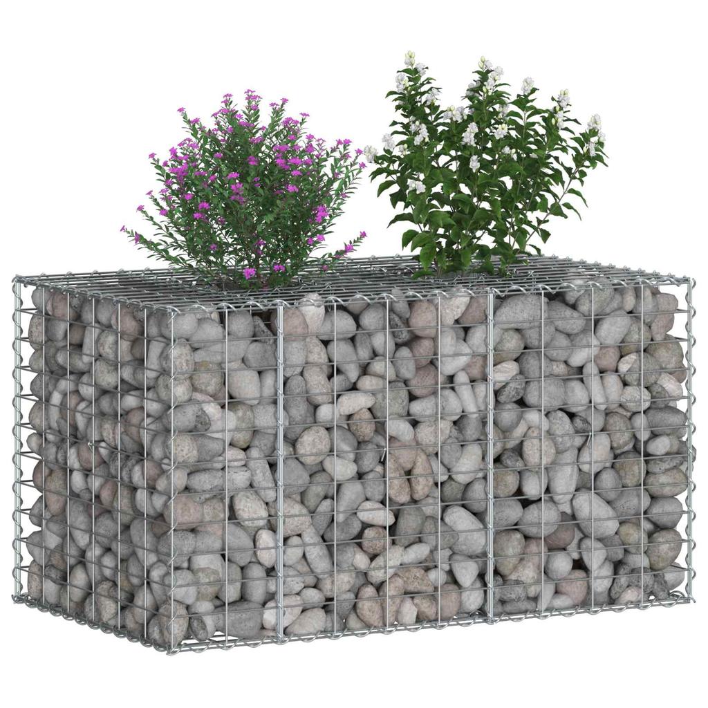 Gabion Raised Bed Silver