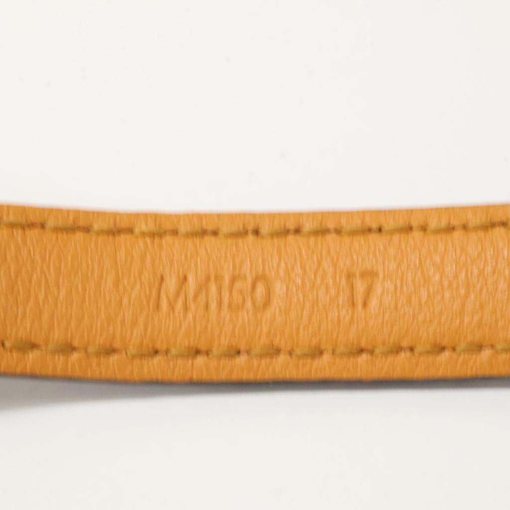 LOUIS VUITTON M4150 Brasserie Logomania Monogram Canvas Bracelet 17 Brown / GoldUsed