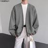 Oversized Men Long Sleeve One Button Casual Loose Cardigan Thin Kimono Tops