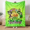 Plants Vs. Zombies Blanket Soft Warm Cozy Suitable for Office Bedding Seaside All-Season Use Warmthful Decor Birthday Christmas Gift Blanket