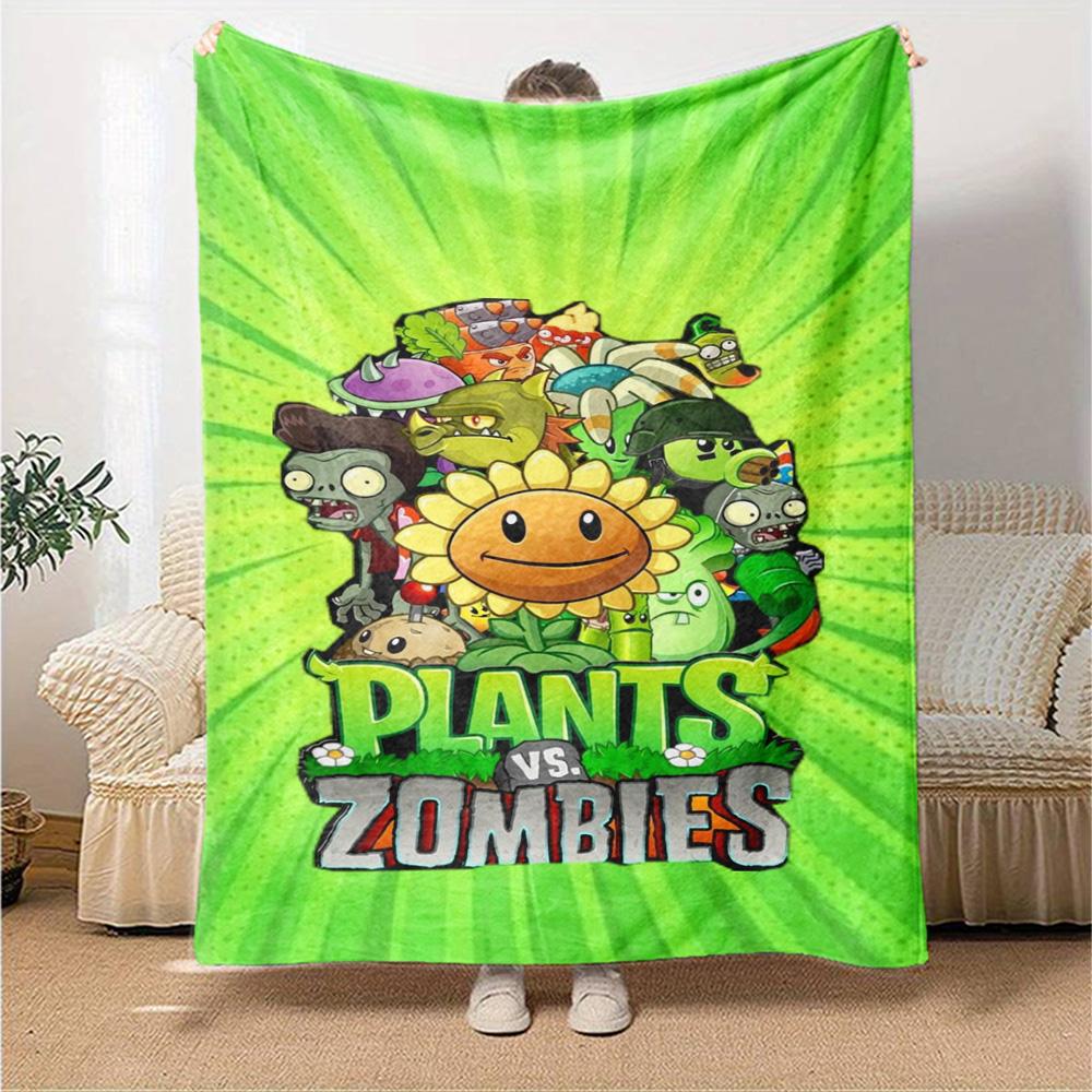 Plants Vs. Zombies Blanket Soft Warm Cozy Suitable for Office Bedding Seaside All-Season Use Warmthful Decor Birthday Christmas Gift Blanket