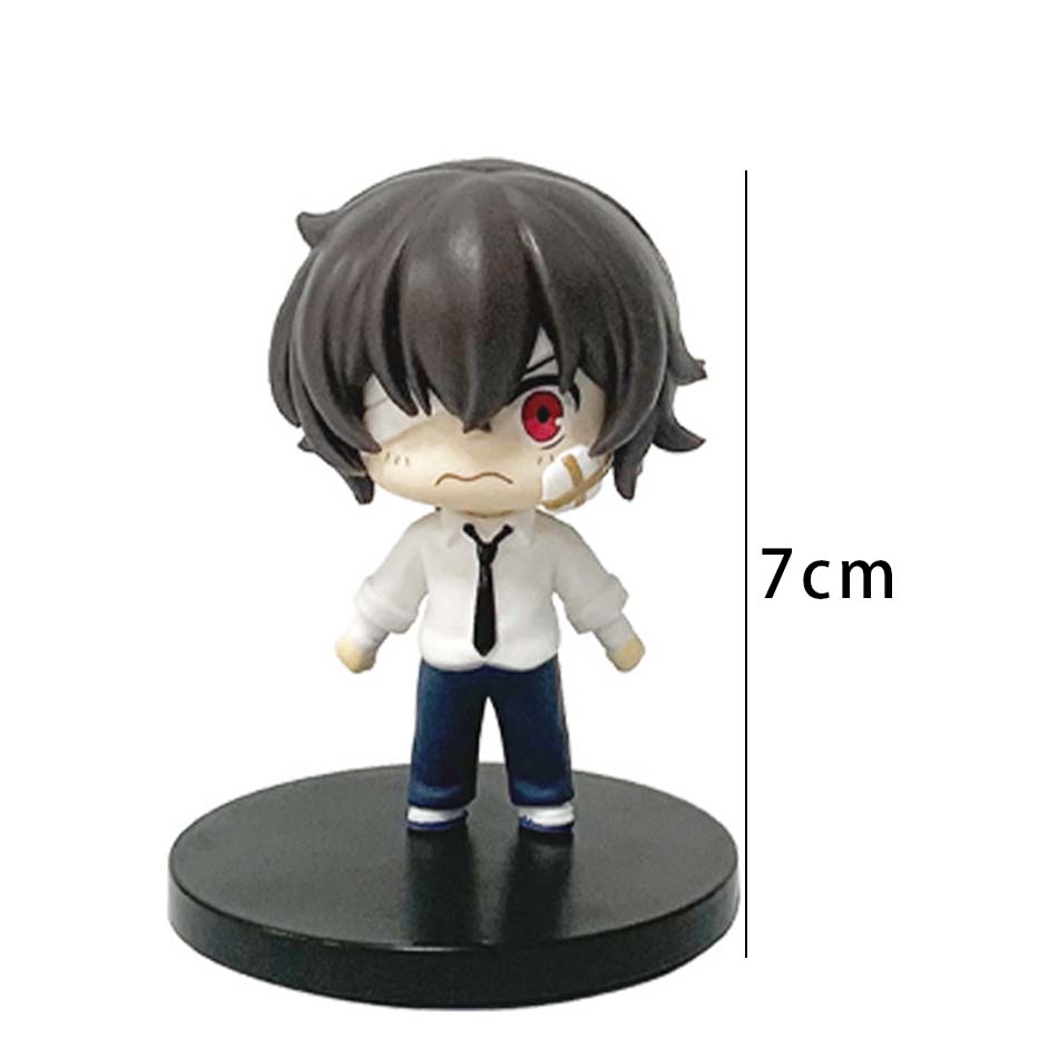 Новая фигурка Dazai Osamu из Bungo Stray Dogs 7 см Японские фигурки из мультфильмов Коллекция Милые игрушки