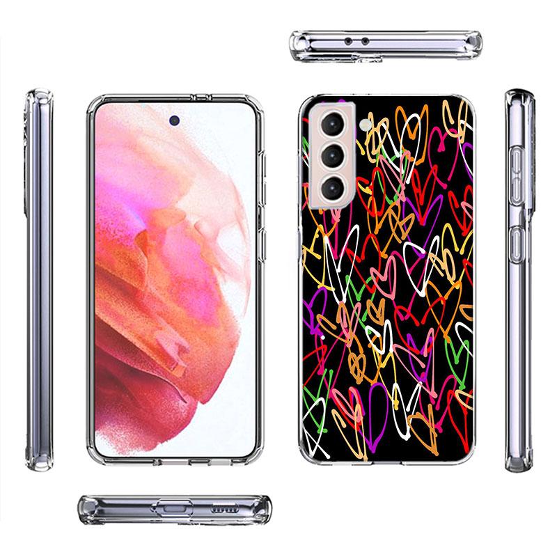Люби свое сердце с чехлом для телефона Love Heart Shape Для Galaxy A14 A24 A34 A54 Samsung A02S A12 A22 A32 A42 A52 A72 A13 A33 A53 5G A03 A0