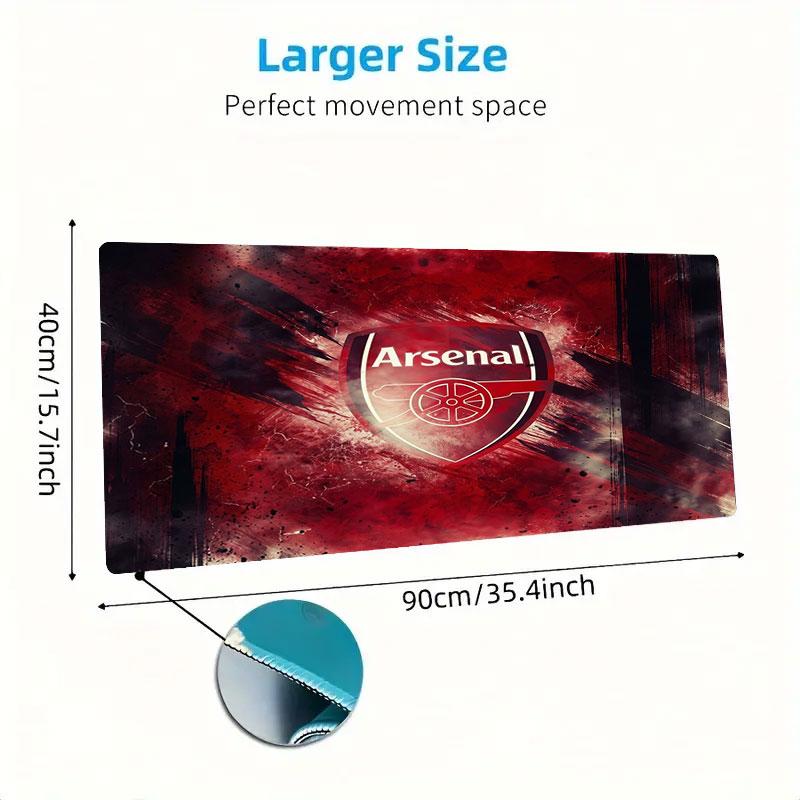 Arsenal F Large Size Mouse Pad Large Gaming Table Cushion Non-slip Laptop Tablet Big Mousepad XXL Mat Mini PC Playmat With Lock edge