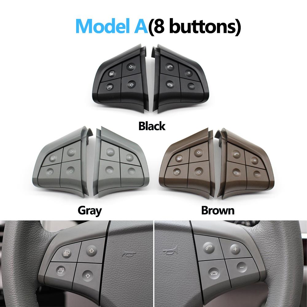 Автомобильный многофункциональный комплект кнопок на руле, клавиши управления телефоном для Mercedes Benz W164 W245 W251 ML GL300/350/400/450