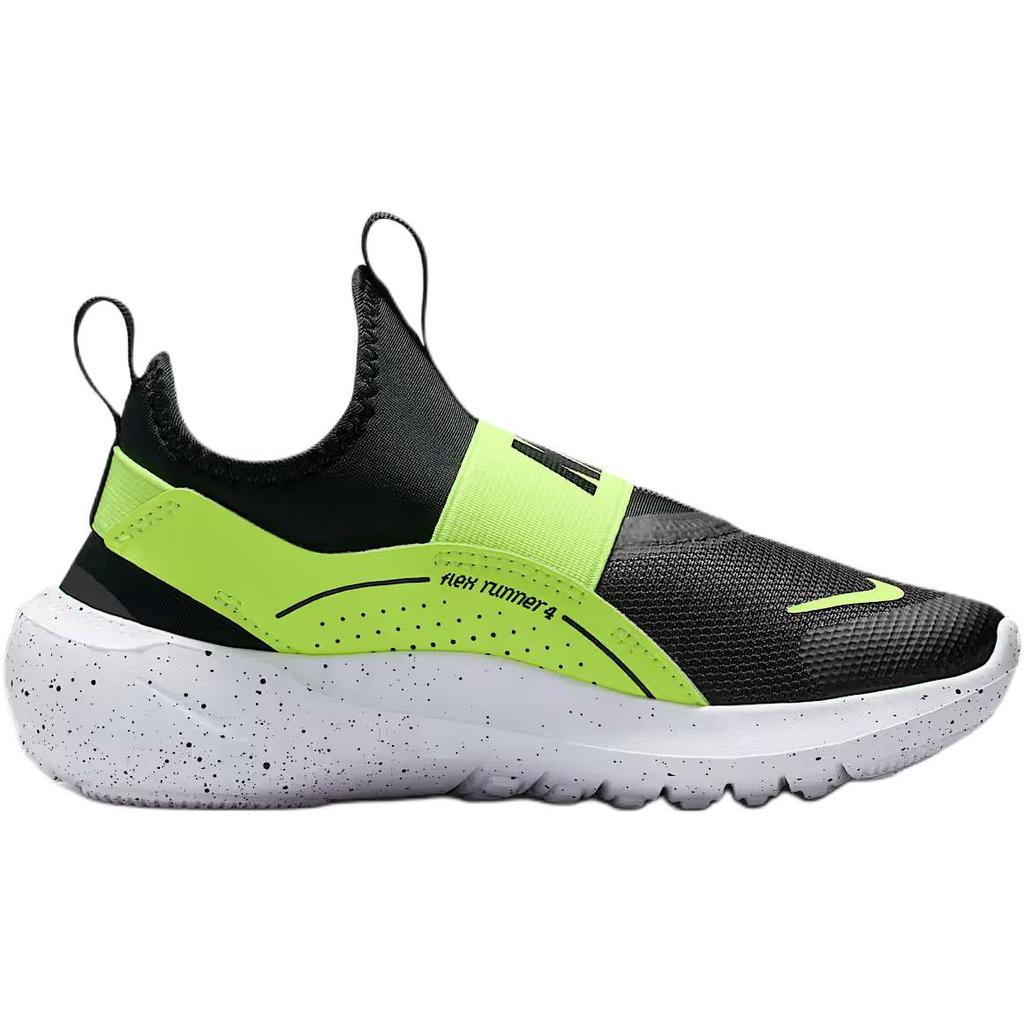 Nike Кроссовки Flex Runner 4 PS Black Volt Детские Белые IF2894-003