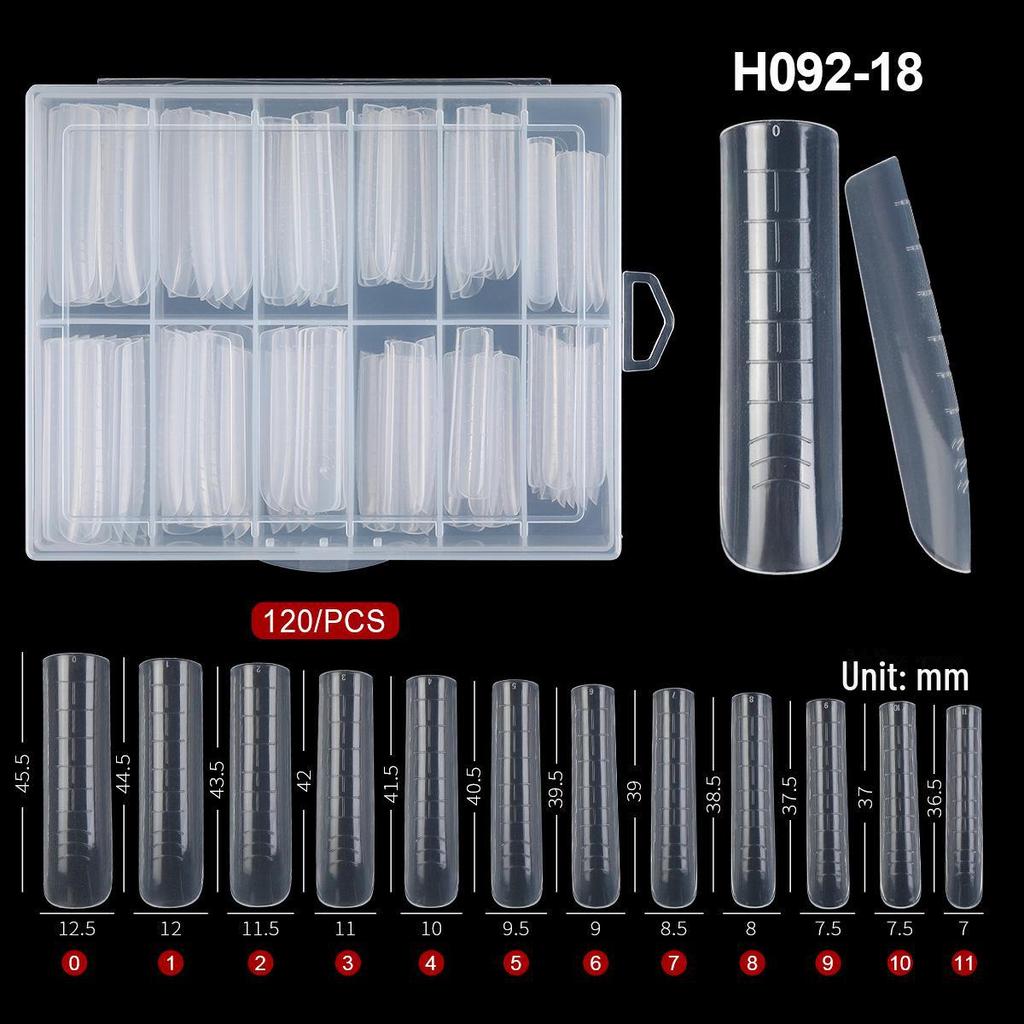 Набор для наращивания ногтей многоразового использования из 120 предметов: Клей, формы и хрустальные гвозди