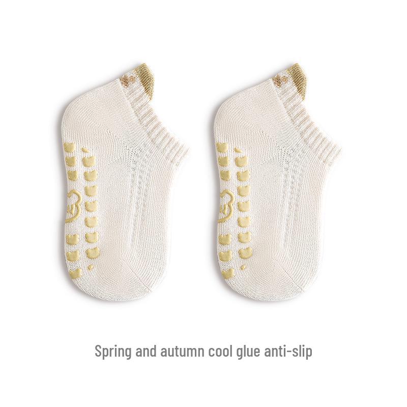 Нескользящие хлопковые носки для малышей, мальчиков и девочек - весна и осень