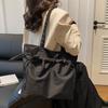 Нейлоновая сумка через плечо на молнии с множеством карманов, на шнурке, универсальная, для поездок на работу, в японском стиле, однотонная, вместительная сумка-тоут