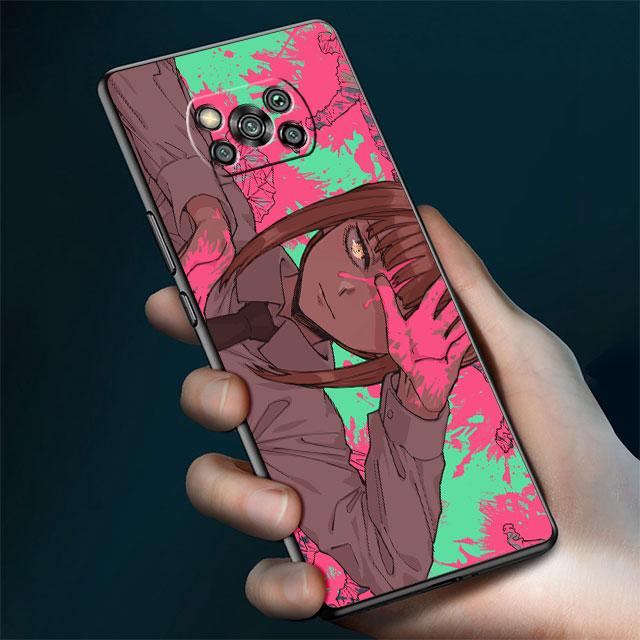 Чехол для Xiaomi Mi Poco X3 NFC X4 Pro F3 M3 C40 F4 GT M5 M4 F1 11 Lite 11T 10T 9T силиконовый чехол для телефона с бензопилой Man Anime Makima