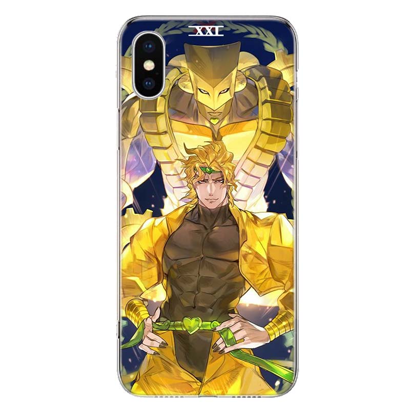 Чехол для телефона с аниме «JoJo Bizarre Adventure» для Apple iPhone 11 12 13 14 Pro 7 XR X XS Max 6 6S 8 Plus + Mini 5 SE, мягкий принт