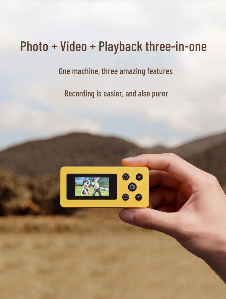 X7 Mini Thumb Camera Pendant: HD Photos & Phone Upload, Student-Friendly Carry-On Screen Camera