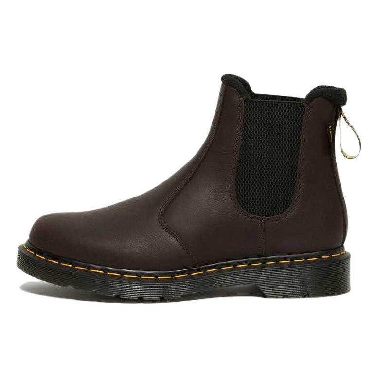 Доктор. Теплые кожаные ботинки челси Dr. Martens 2976 'Темно-коричневые' 27821201