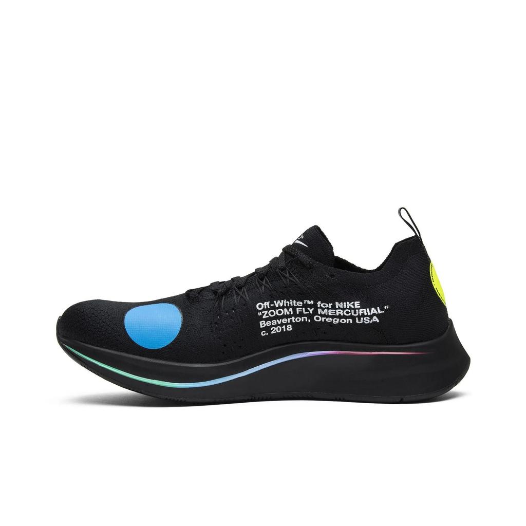 Nike Zoom Fly Mercurial Flyknit 'Black' (Unisex) Black / Volt-White Running Shoes AO2115 001