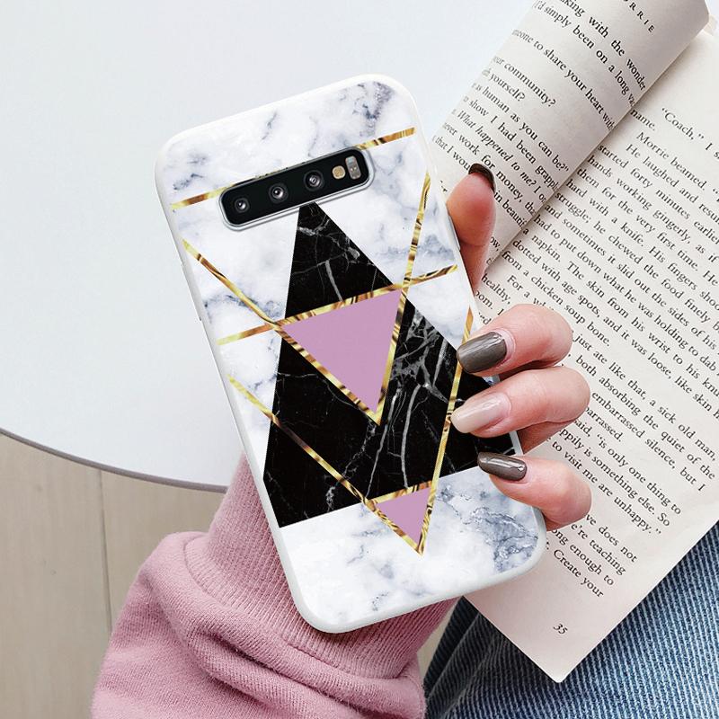 Цветной Роскошный Мраморный Чехол Для Samsung Galaxy S10 S 10 Plus S10E Fundas Мягкий ТПУ Защита Задняя Крышка Для Samsung S10 Ударопрочный