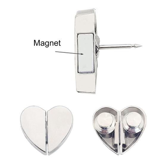 Heart-Shaped Curtain Magnets Curtain Buckles Keep Curtain Closed Curtain Closure Clips Prevent Light Leaking for Home Bedroom Bathroom Office