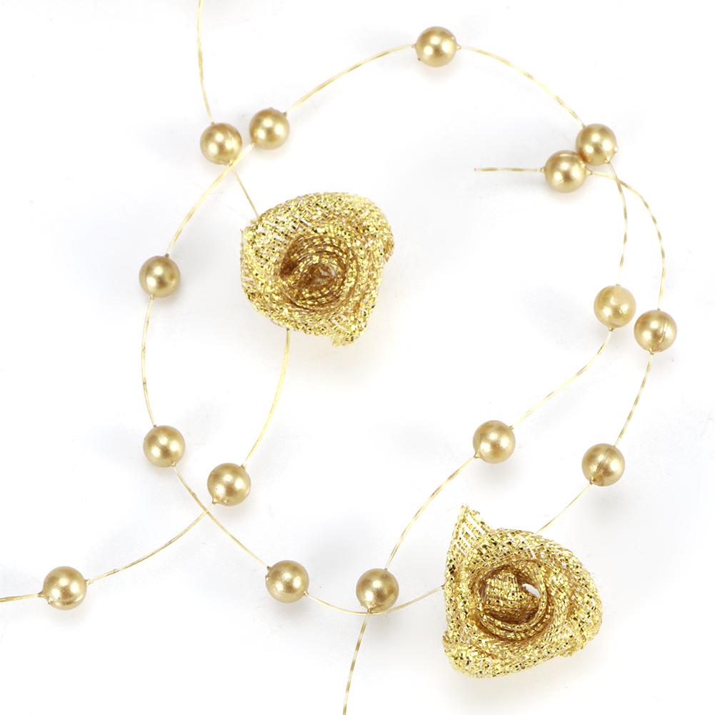 10 м искусственный жемчуг, бусины, цепочки, лента, роза, нить, бисерная линия, аксессуары для одежды, сделай сам, мате