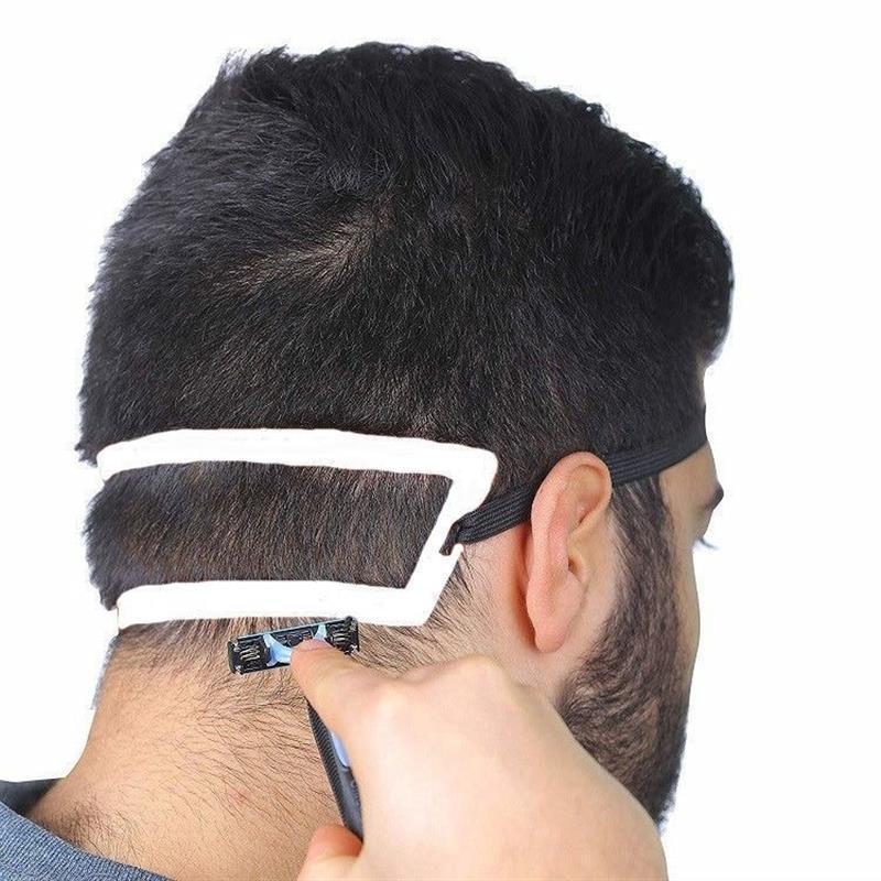 Мужская линейка для стрижки волос, направляющая для линии шеи, изогнутая повязка на голову, линейка для укладки волос, парикмахерская расческа, инструменты для укладки волос оптом