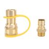 3pcs Gas Quick Connect Fittings Brass 1 2in Gas Quick Connect Adapter Kit for Rv Trailer Van
