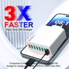 QC3.0 8-Port 30W Multi-USB High-Power Fast Charger (US/EU/Korean Specs)
