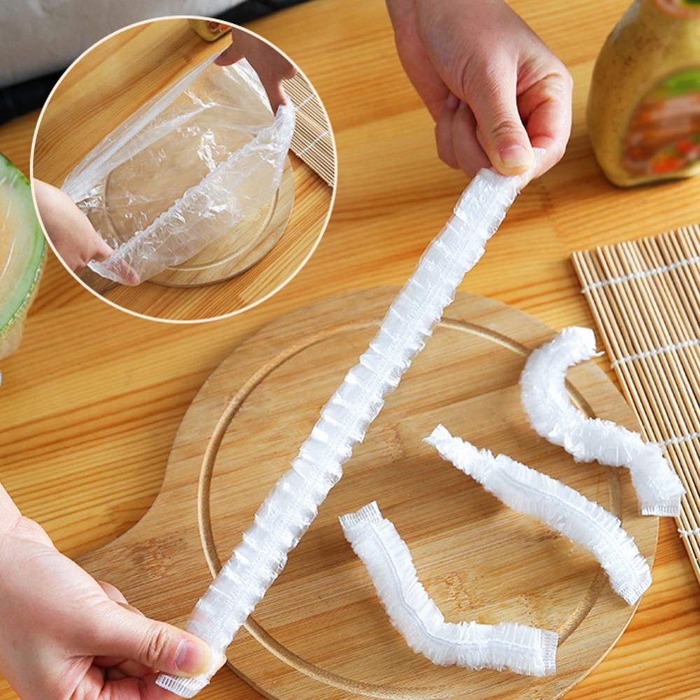 100Pcs One-off Disposable Hotel Bathing Cleaning Hair Elastic Hats Shower Caps