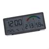62KD Large LCD Screen Wall Mounted Clock with Date And Weather Data Battery Operated