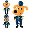 Sheriff Labrador Dog Plush Toy Doll Anime Security Sergeant Labrador Wolf Dog Plush Stuffed Toys Birthday Xmas Gifts