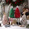 Christmas Gnome Decoration Fluffy Christmas Tree Doll with Glitter Star Topper Plush Elf Table Centerpiece for Hotel Mall Window Holiday Decor