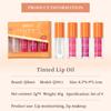 QIBEST Nourishing Shine Lip Oil Hydrating Lip Honey Mirror Lip Oil Repairing Lip Gloss Makeup Set