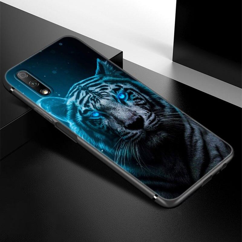 Чехол для телефона Lion Tiger Animal для Huawei Honor 7A 8A 9X 20 Pro 8 10X Lite 9A 8C 9C 20E 7S 8S 20S 8X 10i 20i 30i Мягкий черный чехол