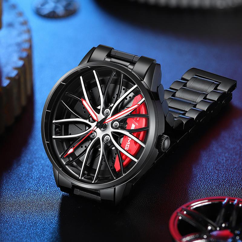 SVJ Wheel Watch 360 Вращающийся полый модифицированный суппорт AMG488 Мужские часы с суппортом