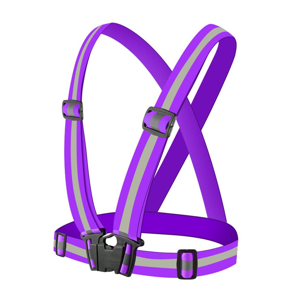 Светоотражающий жилет высокой видимости Светоотражающие ремни Одежда для бега в ночное время Велосипедный жилет Регулируемый защитный жилет Оборудование для верховой езды