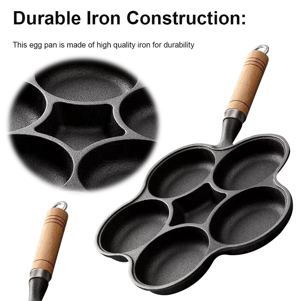 Non Stick Egg Frying Pan Cast Iron Omelet Pan Cake Maker Frying Pan Creative Breakfast Grill Cooking Pot Home Kitchen Cookware