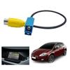 Upgraded Car Reversing Camera Adaptor Cable Fakra Female To RCA Female Compatible Wth C/E/GLKS80L 30cm/12-inches