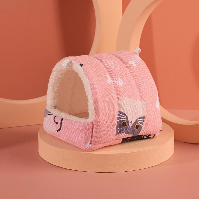 Теплое хлопковое гнездо для медовой летяги, хомяка, медовой летяги, золотого медвежьего гнезда, удобное мягкое хлопковое гнездо для питомца