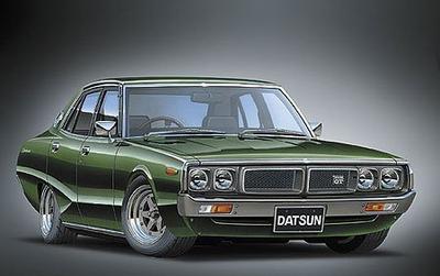 Aoshima Bunka Kyozaisha The Skyline DATSUN 240K GT 4DR HGC110 Yonmeri Экспортная спецификация 1/24 No.SP