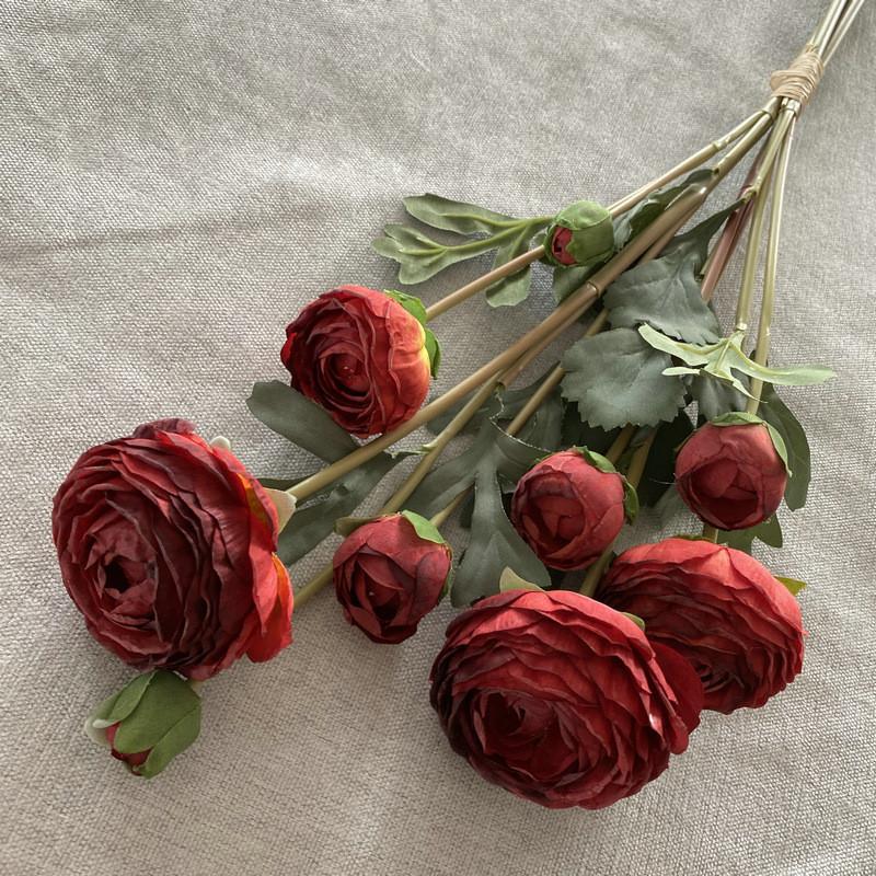 Реалистичный букет из шелковых лотосов для свадьбы, дома, офиса, цветочный подарок, украшение