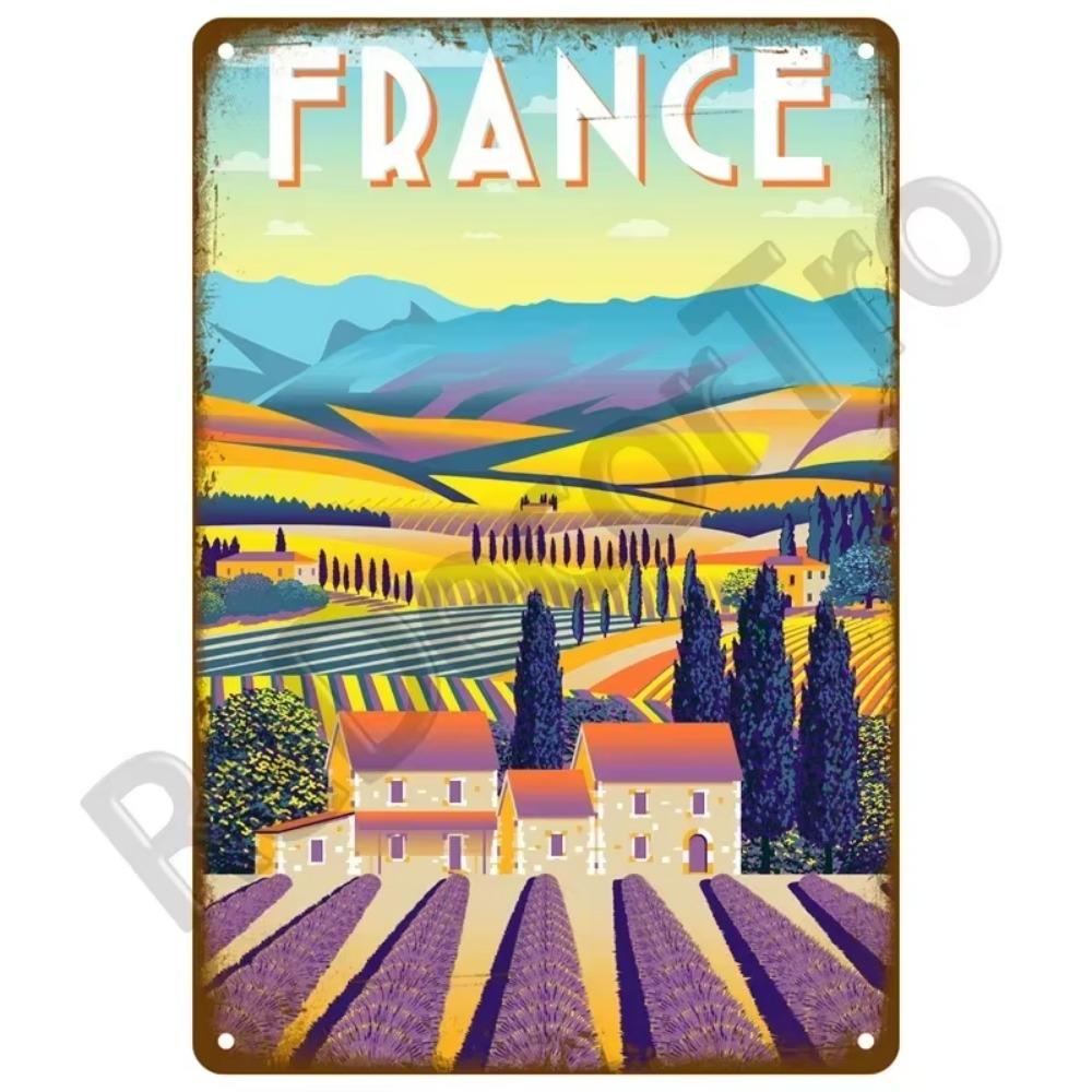 1PC Transform Your Space This Summer: 1PC Exquisite Vintage Metal Plaque, Perfect for Coastal Decor In Homes, Beach Bars & More