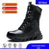 Men's Wear-Resistant Steel Toe Work Boots: Anti-Smash, Anti-Puncture, Non-Slip Safety Shoes