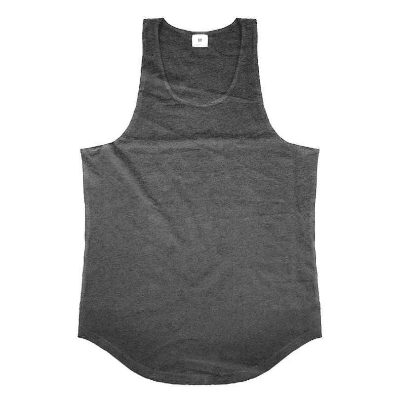 Muscleguys Летние мужские беговые майки Хлопковая майка без рукавов для зала Фитнес майка Бодибилдинг Стрингер одежда Тренировочная майка Мышечная майка