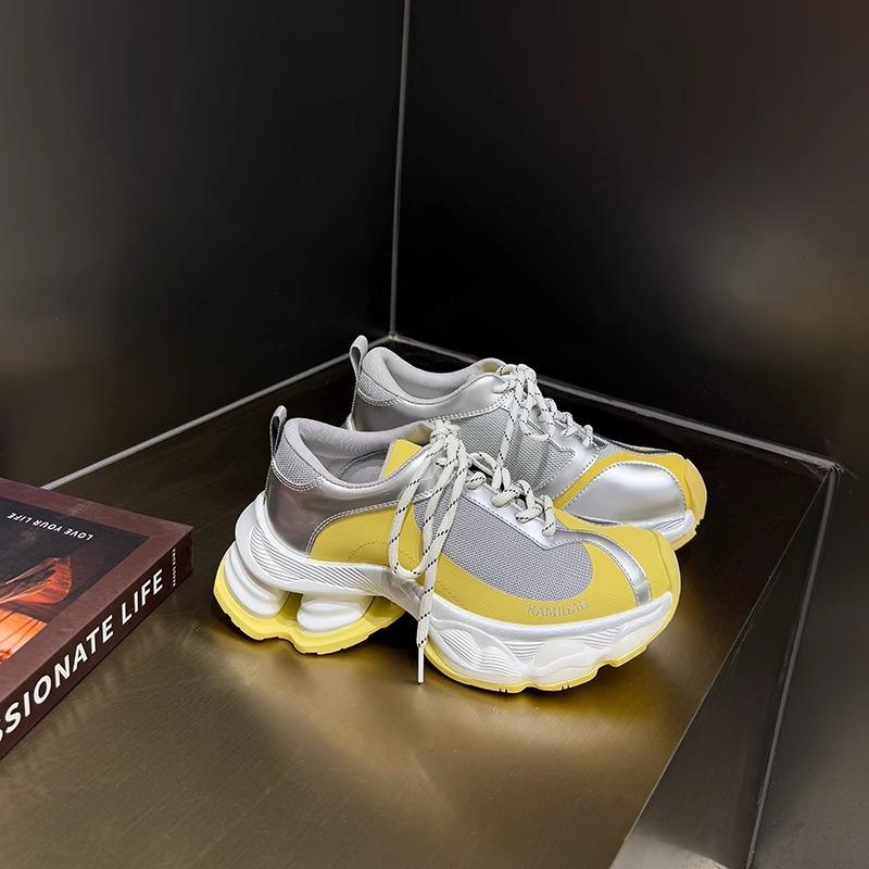 9 Invisible Inner Heightening Air Cushion Spring Dad Shoes Women's Platform Casual Sports Shoes Summer New Models