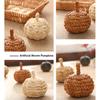 Dining Table Decoration Artificial Pumpkin Decoration Table Centerpiece Harvest Straw Pumpkins